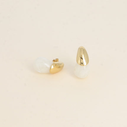 Acetate drop stud earrings