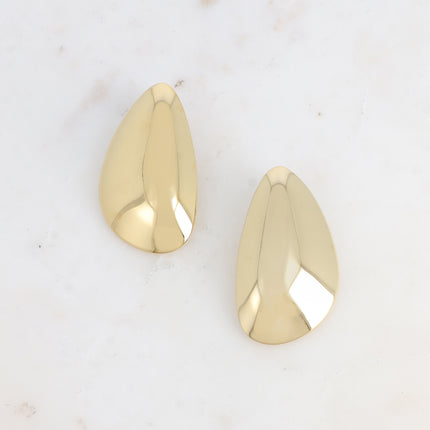Boucles puces - grande goutte lisse et miroir
