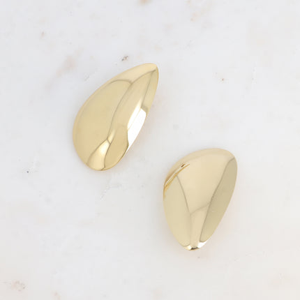 Boucles puces - grande goutte lisse et miroir