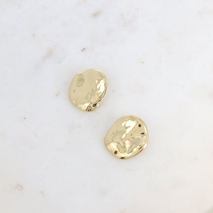 Boucles puces - petite pièce martelée