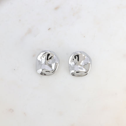 Boucles puces - petite pièce martelée