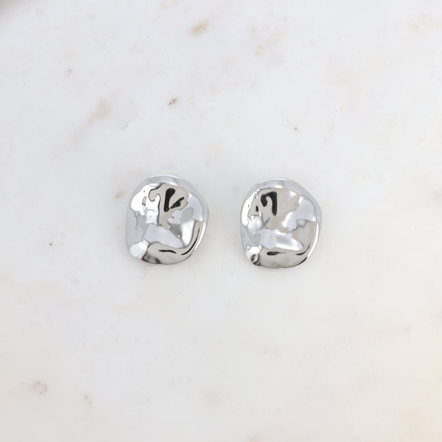Boucles puces - petite pièce martelée