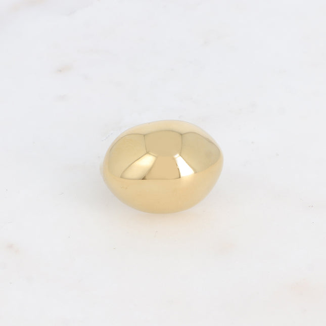 Bague - pièce bombée ovale