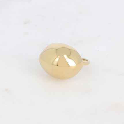 Bague - pièce bombée ovale