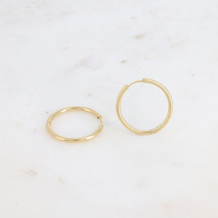Créoles - anneau classique 30mm épaisseur 2,5mm