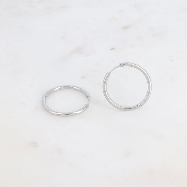 Hoop earrings - classic 30mm hoop, 2.5mm thick
