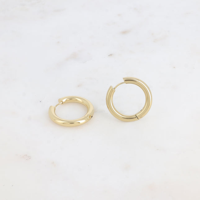 Hoop earrings - thick ring 26mm, 4mm thick
