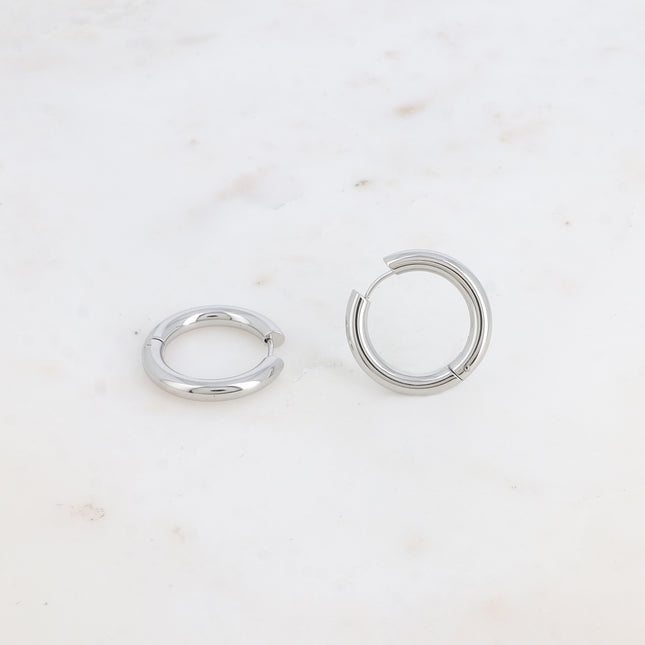 Hoop earrings - thick ring 26mm, 4mm thick