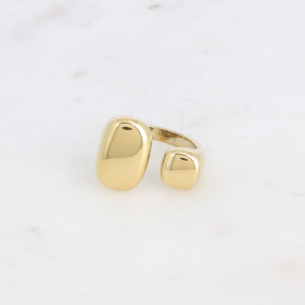 Bague ouverte - formes rectangulaire et carré