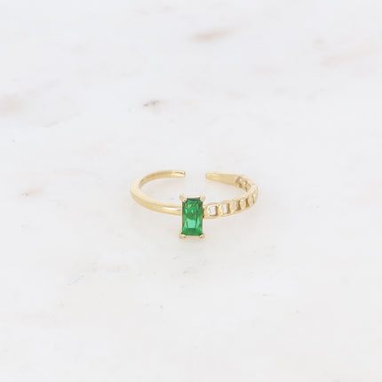 Bague Louania - oxyde de zirconium rectangle