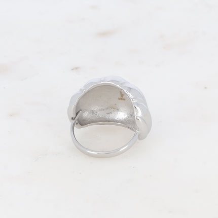 Bague - forme bombée effet coquillage