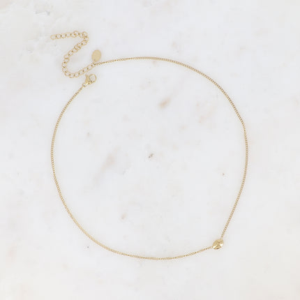 Collier - petit pendentif oval lisse