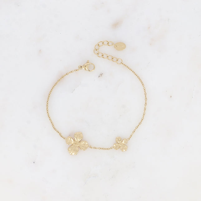 Adèle Bracelet - Double Textured Flower