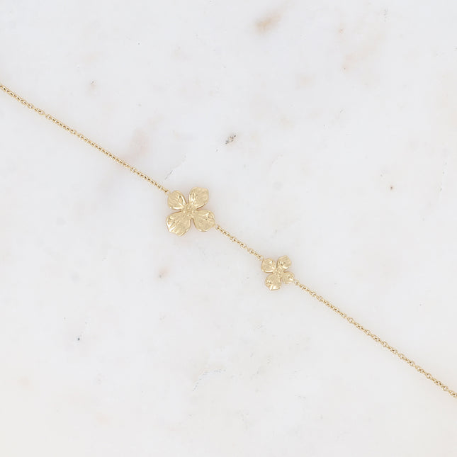 Adèle Bracelet - Double Textured Flower