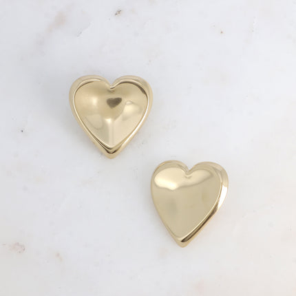 Boucles puces - coeur incurvé