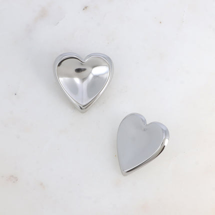 Boucles puces - coeur incurvé