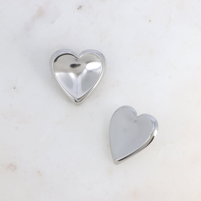 Boucles puces - coeur incurvé
