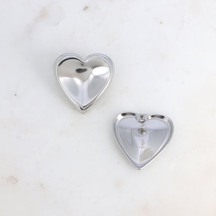 Boucles puces - coeur incurvé