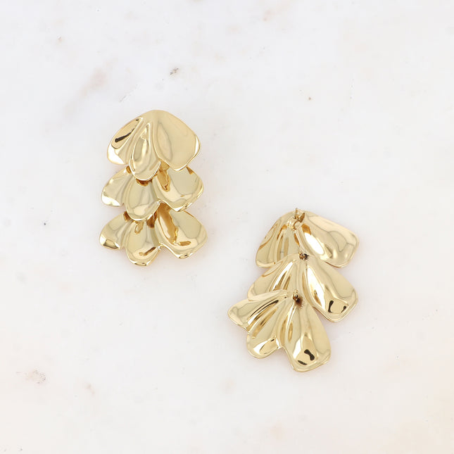 Boucles pendantes - 3 feuillages
