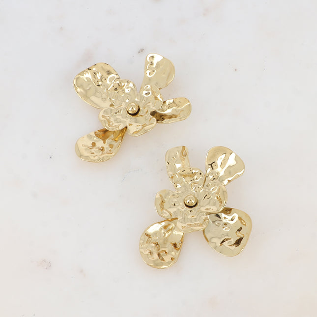 Boucles puces - grande fleur texturée