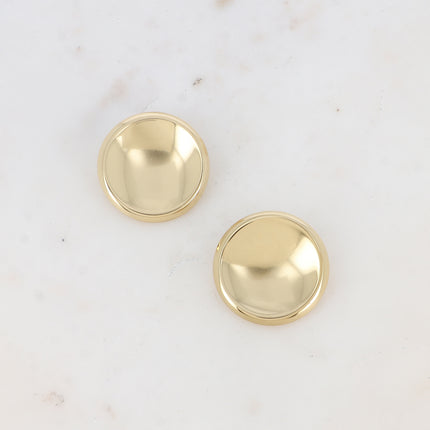 Boucles puces - pièce ronde incurvée 33mm