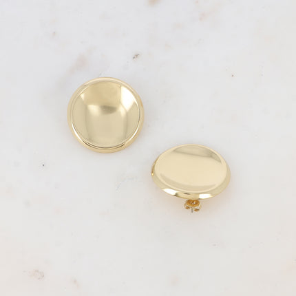 Boucles puces - pièce ronde incurvée 33mm