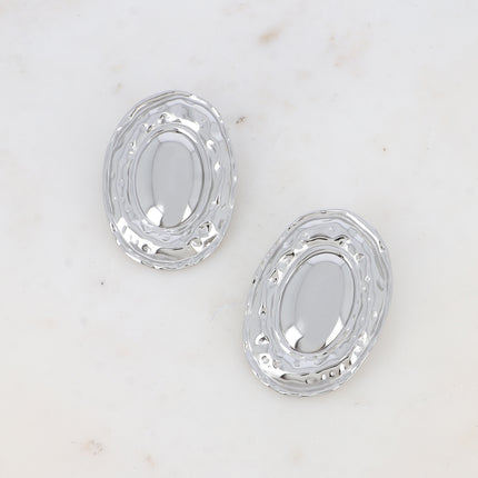 Boucles puces - grand ovale bi texturé