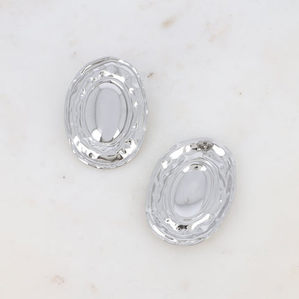 Boucles puces - grand ovale bi texturé