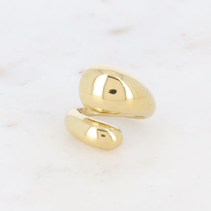Bague ouverte - 2 formes bombées