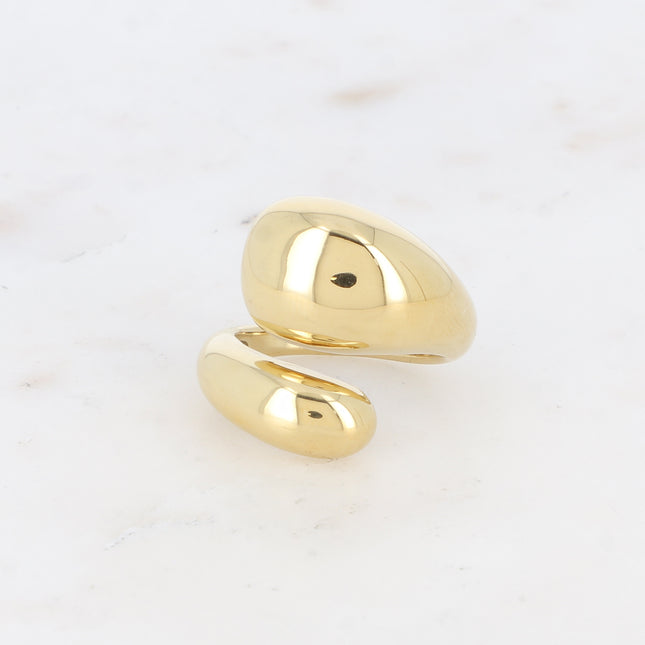 Bague ouverte - 2 formes bombées