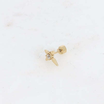 Piercing - croix avec cristal