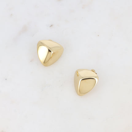 Chip earrings - triangle with pyramid