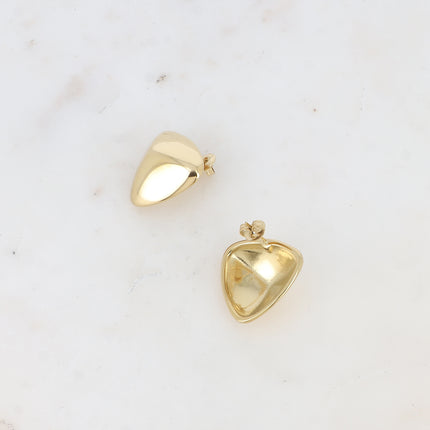 Chip earrings - triangle with pyramid