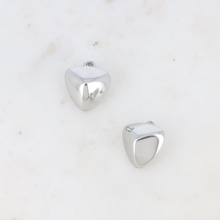 Chip earrings - triangle with pyramid