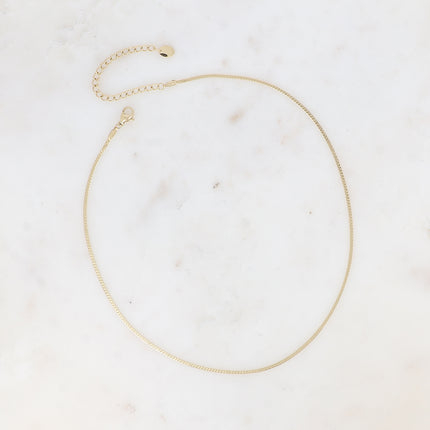 Collier - maille anglaise plate 2mm