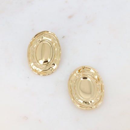 Boucles puces - grand ovale bi texturé
