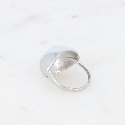 Bague - pièce bombée ovale