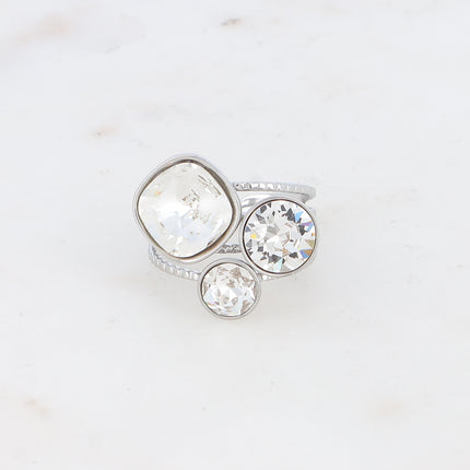 Bague Trilogie - cristaux Swarovski®