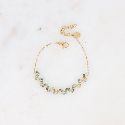 Bracelet - Zigzag of natural stones