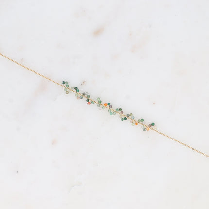 Bracelet - Zigzag of natural stones