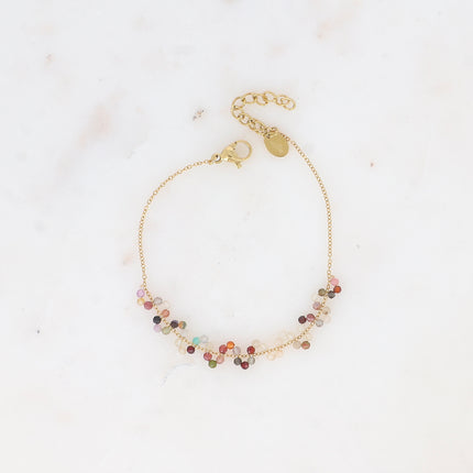 Bracelet - Zigzag of natural stones