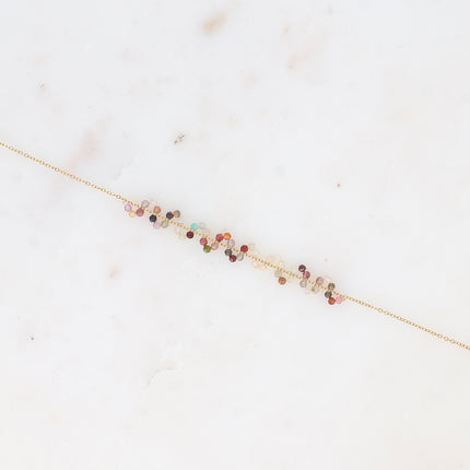 Bracelet - Zigzag of natural stones