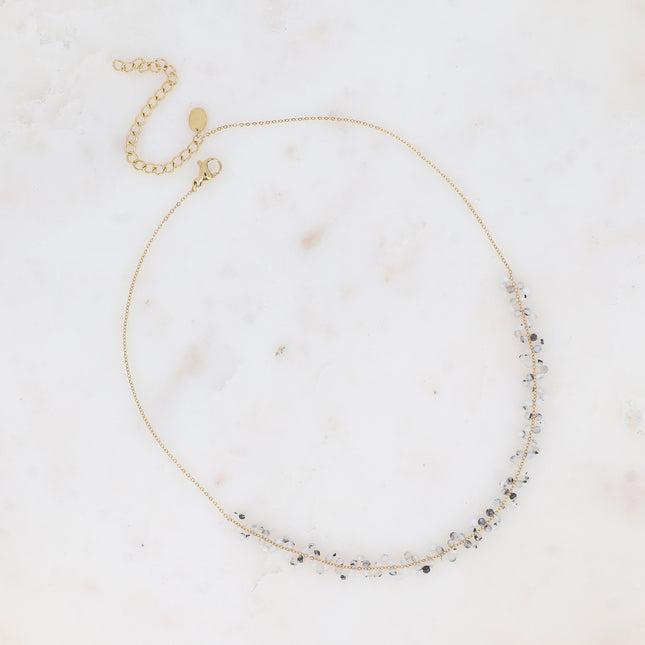 Collier - Zigzag de pierres naturelles