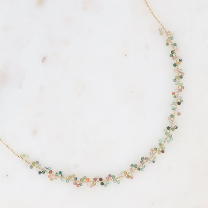 Collier - Zigzag de pierres naturelles
