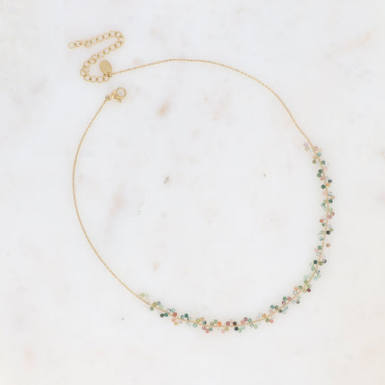 Collier - Zigzag de pierres naturelles
