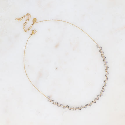 Collier - Zigzag de pierres naturelles