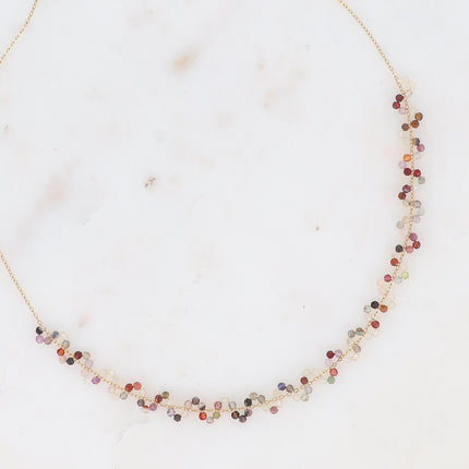 Collier - Zigzag de pierres naturelles