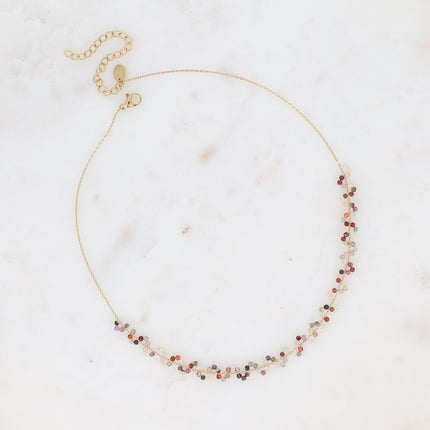 Collier - Zigzag de pierres naturelles