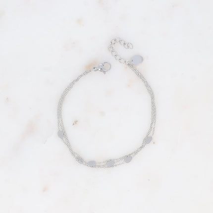 Bracelet 3 rangs - pampilles ovales