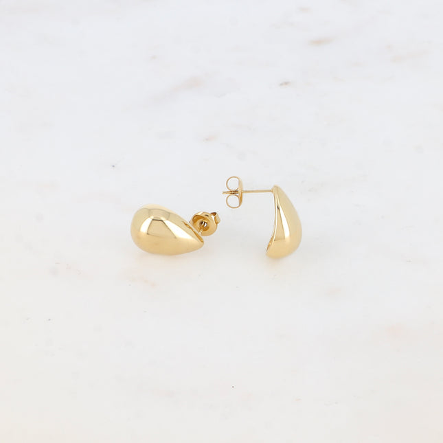 Boucles puces - motif petite goutte lisse et bombé